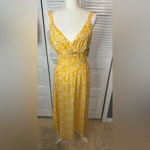 Universal Thread Yellow Floral Maxi Dress